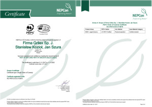 Firma Grilex Sp. J. Stanisław Kozioł, Jan Szura PEFC COC Certificate 2.11.2017
